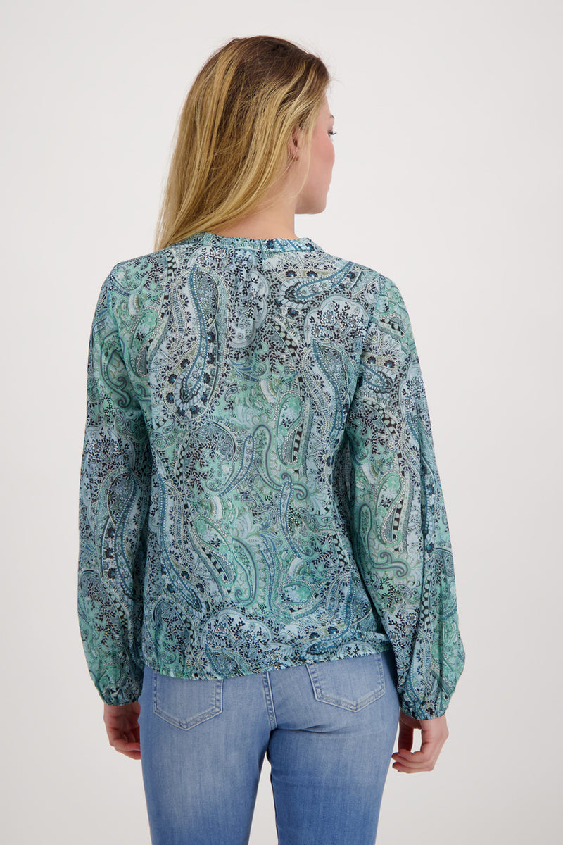 Monari Printed Paisley Top M407766