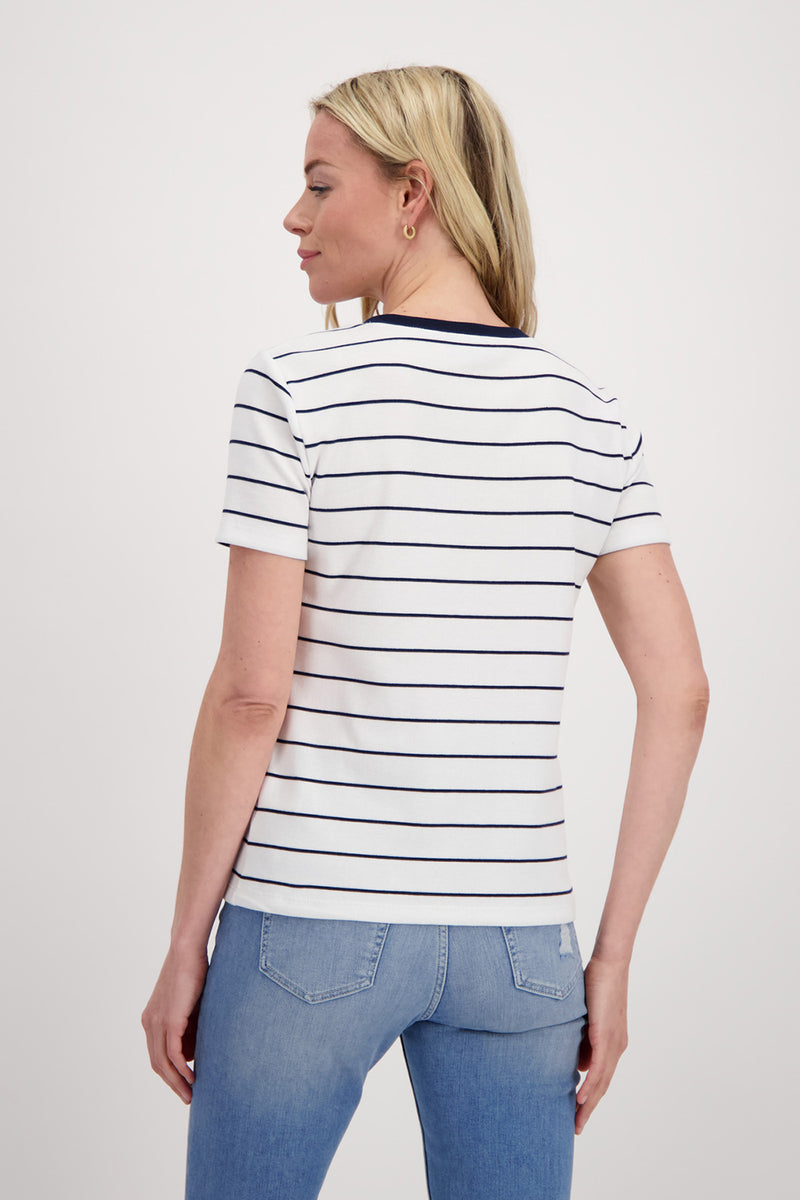 Monari Striped T Shirt M407932