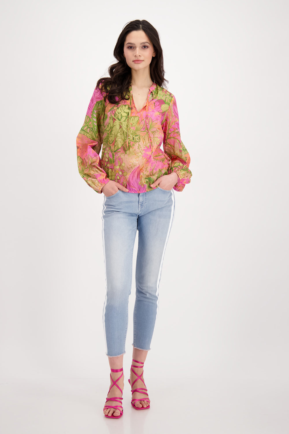 Monari Paisley Printed Top M407988