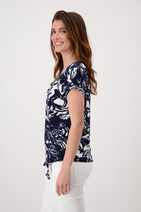 Monari Floral Printed Top M407997