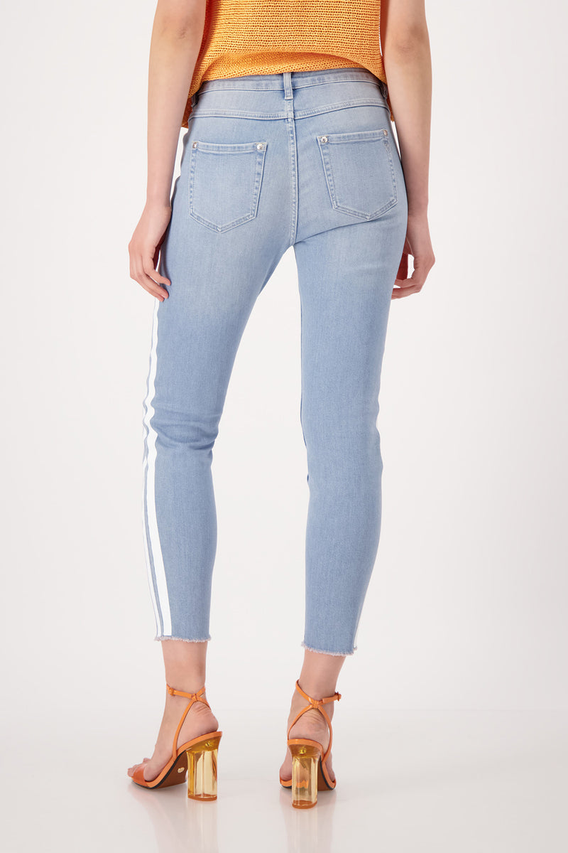 Monari Jeans with Subtle Stripe M408031