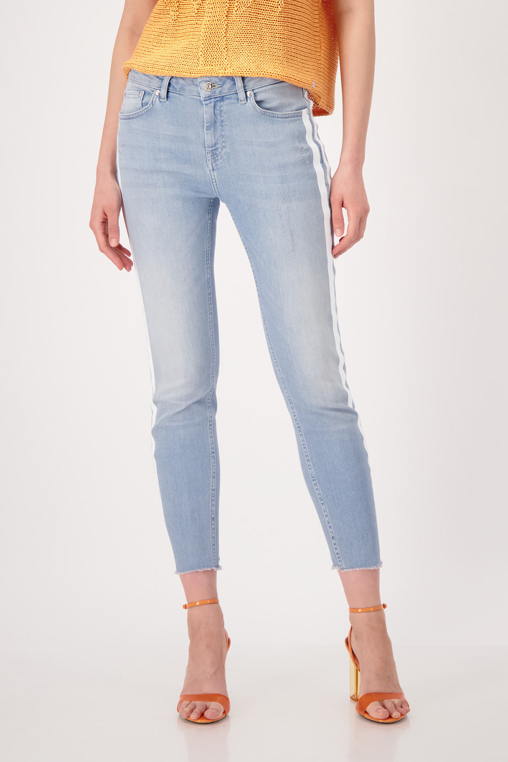 Monari Jeans with Subtle Stripe M408031