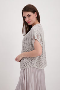 Monari Pullover Poncho Ajour M408091