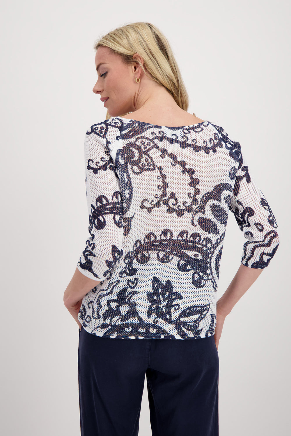 Monari Paisley Print Knit M408099