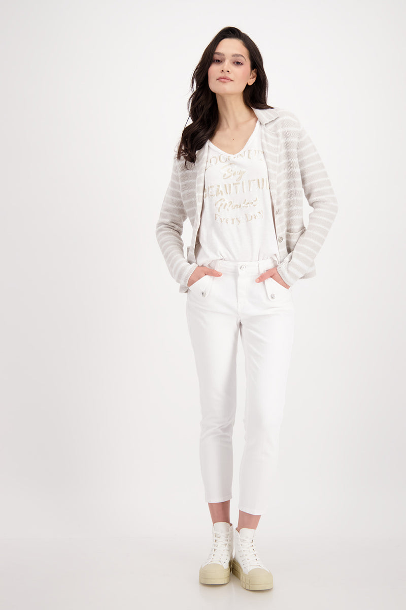 Monari Striped Jacket M408103