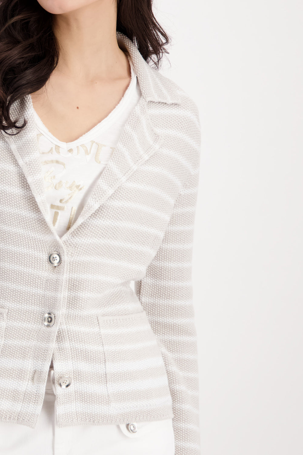 Monari Striped Jacket M408103