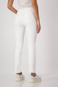 Monari Trendy Jeans with Decorative Hem  408254
