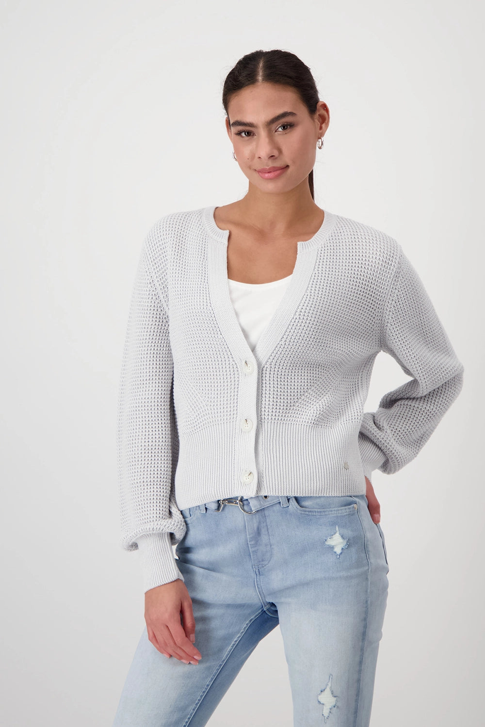 Monari Round Neck Knit Cardigan 408293