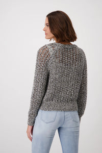 Monari Knitted Lurex Cardigan 408303
