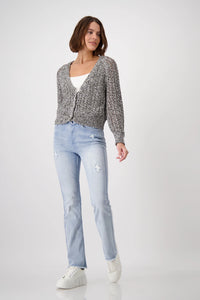 Monari Knitted Lurex Cardigan 408303