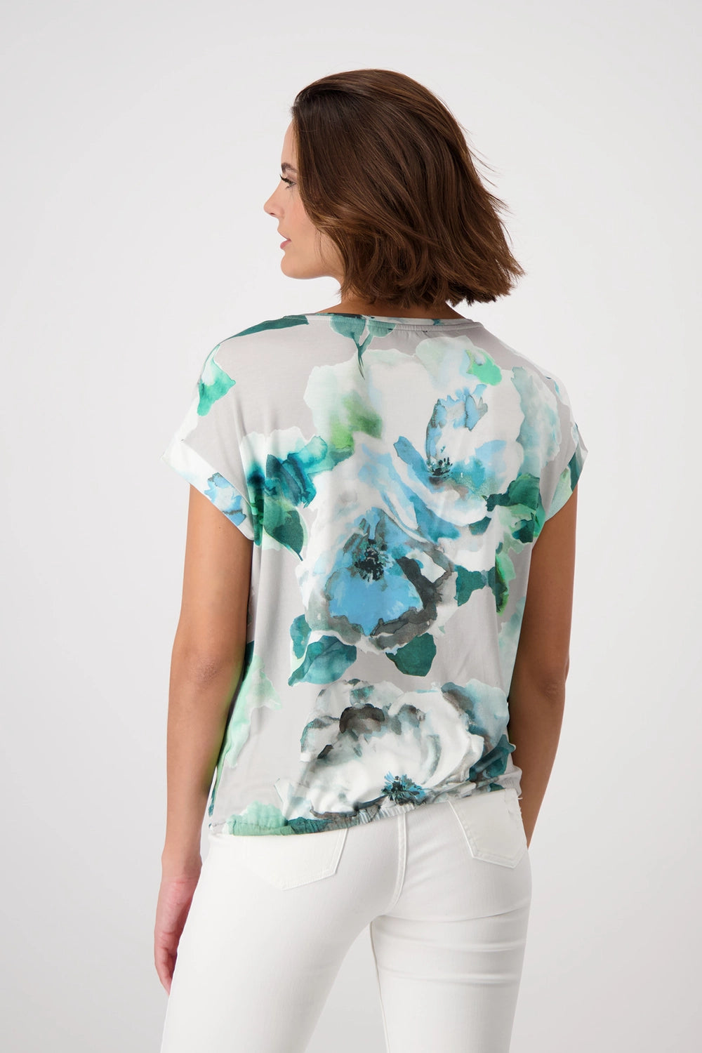 Monari Round Neck Printed T Shirt 408356