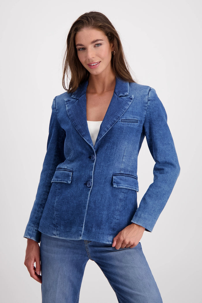 Monari Longline Denim Blazer 408378