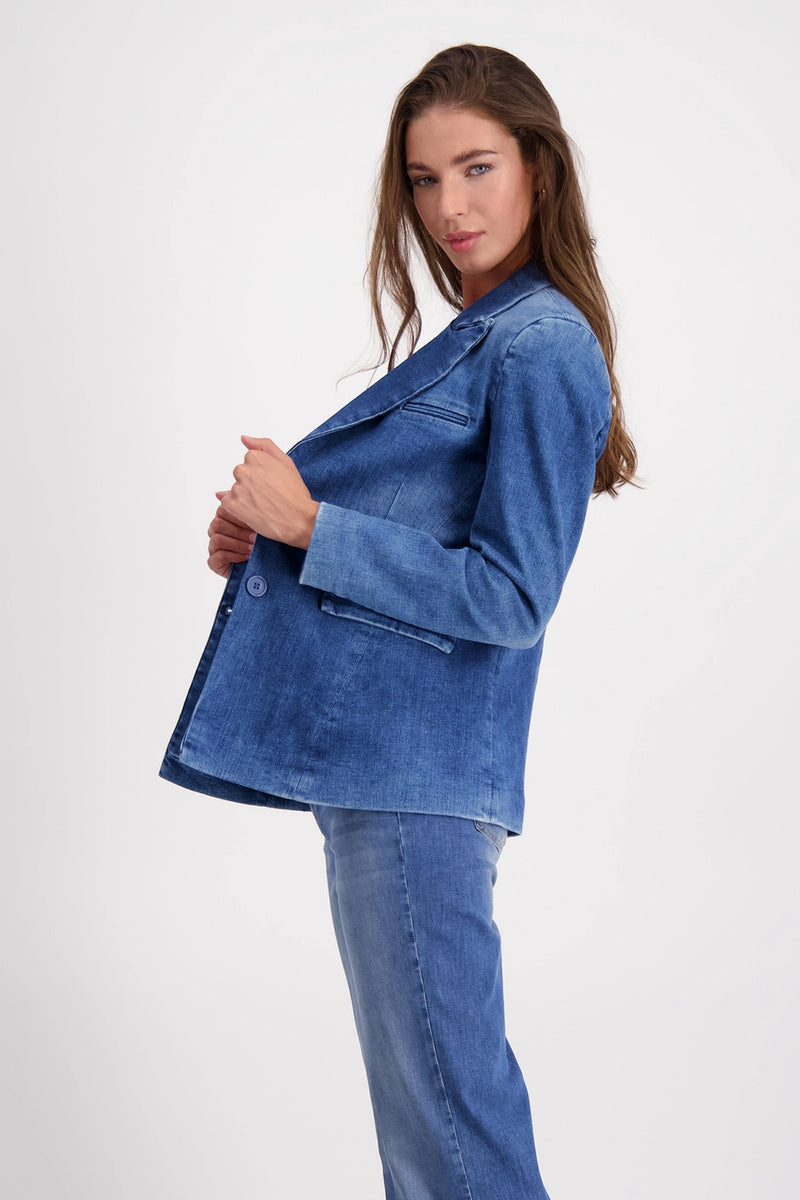 Monari Longline Denim Blazer 408378