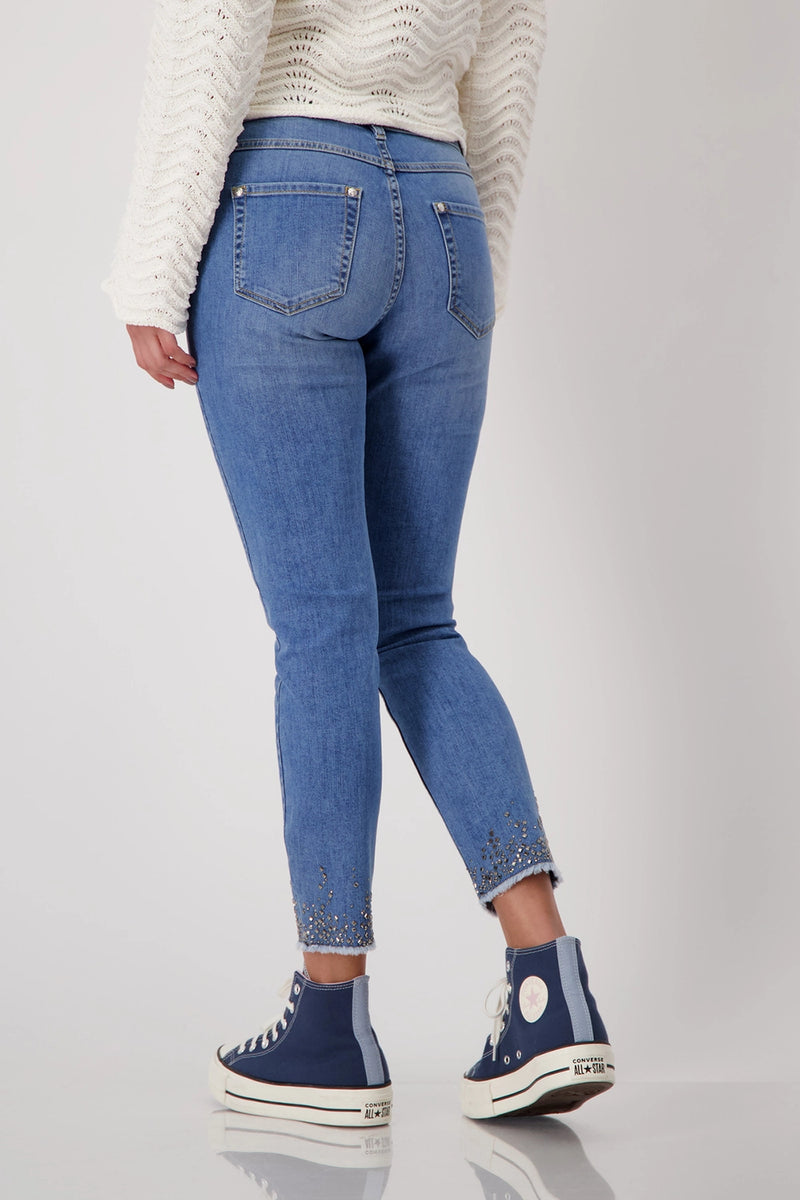 Monari Trendy Jeans with Embellishment 408393