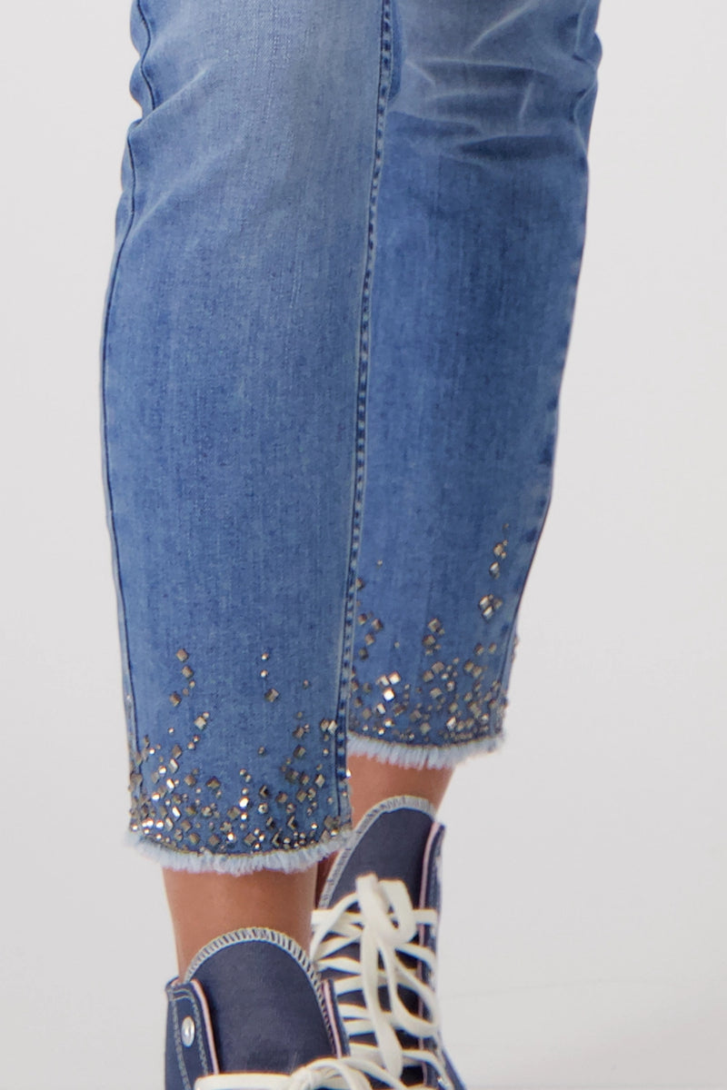 Monari Trendy Jeans with Embellishment 408393