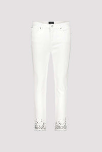 Monari Trendy Jeans with Decorative Hem 408395