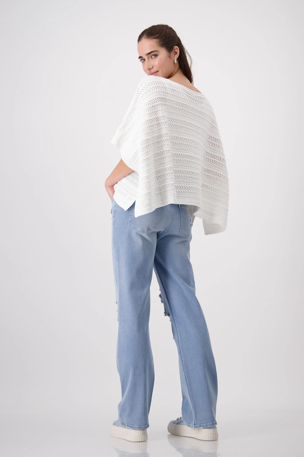 Monari Round Neck Poncho 408427