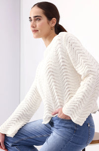 Monari Knitted Jumper with Wide Sleeves 408431