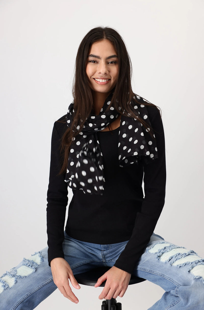 Monari Polka dot scarf 408454