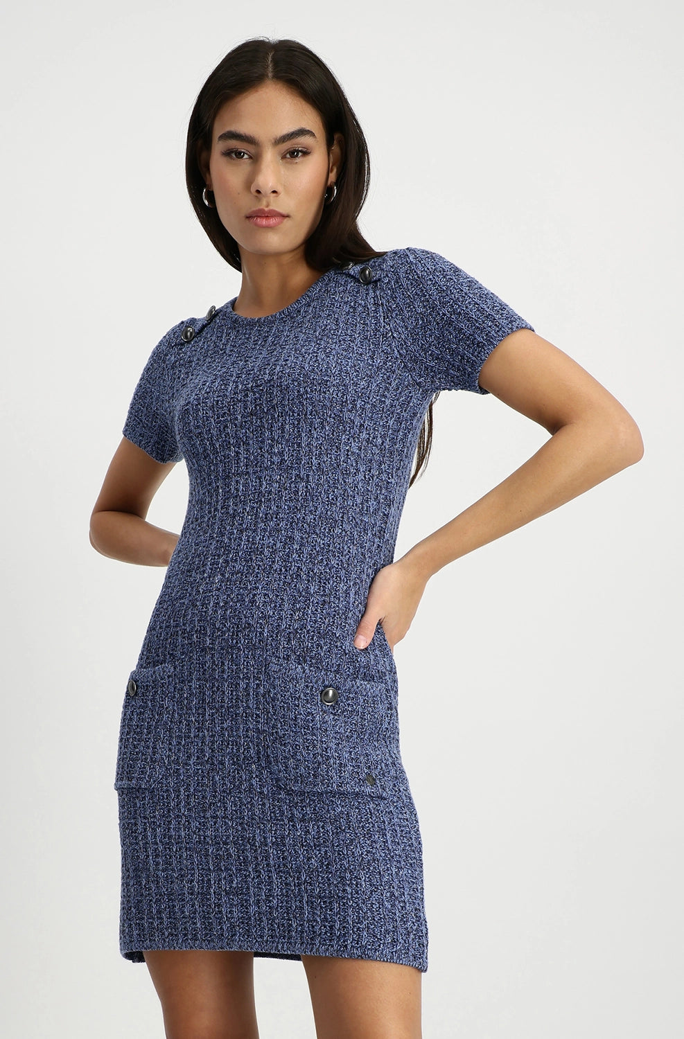 Monari Round Neck Knit Dress 408483