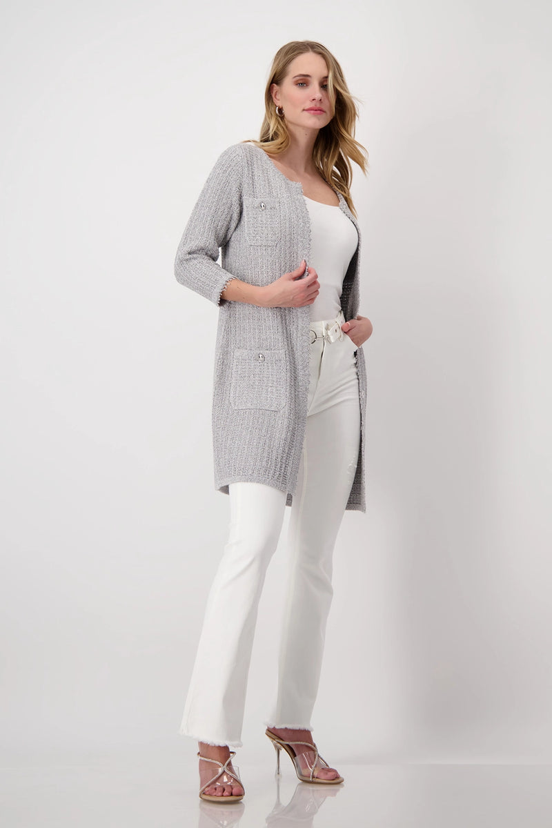 Monari Long Knitted Jacket 408503