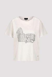 Monari Printed Cotton T Shirt M408608