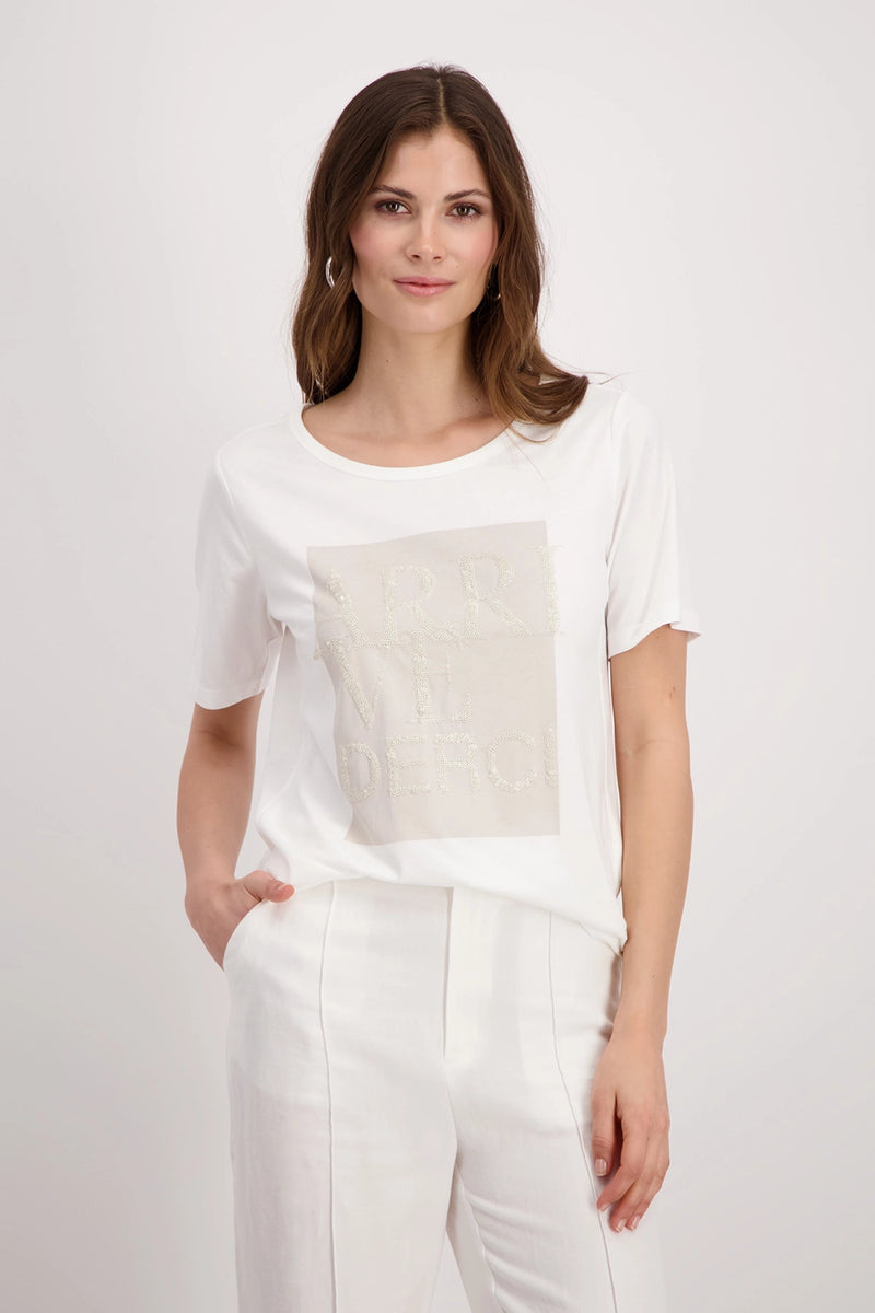 Monari Shirt with Decorative Front M408612