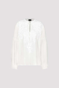 Monari Printed Blouse in White M408643