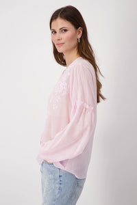 Monari Printed Blouse in Flamingo M408643