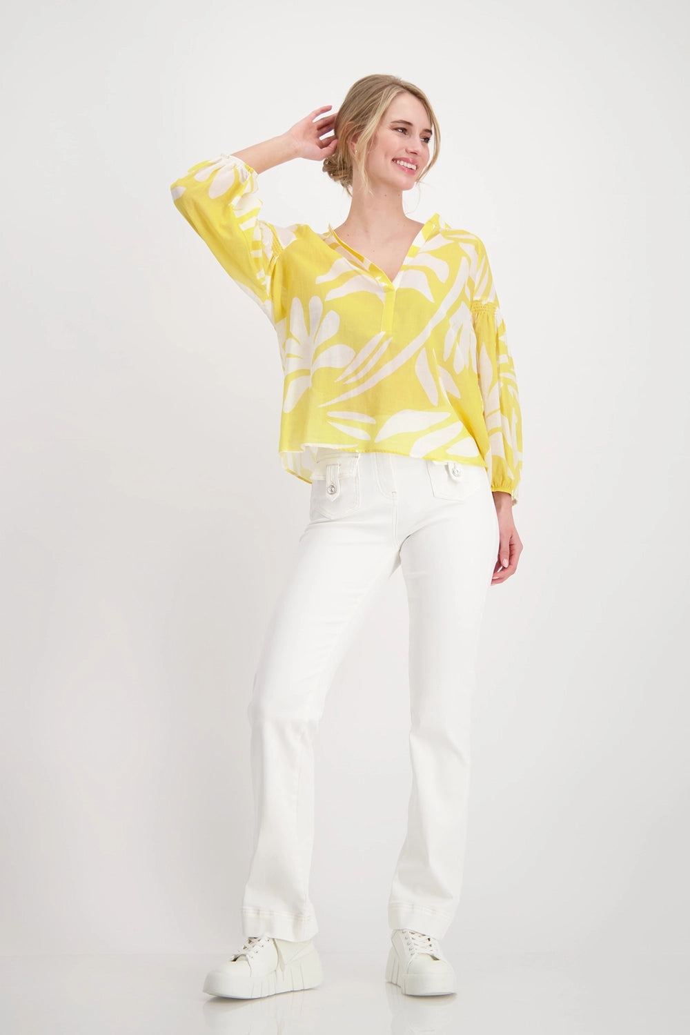 Monari Two-Tone Blouse M408659