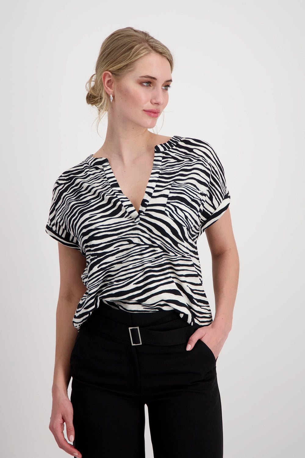 Monari All-over Zebra Shirt M408706