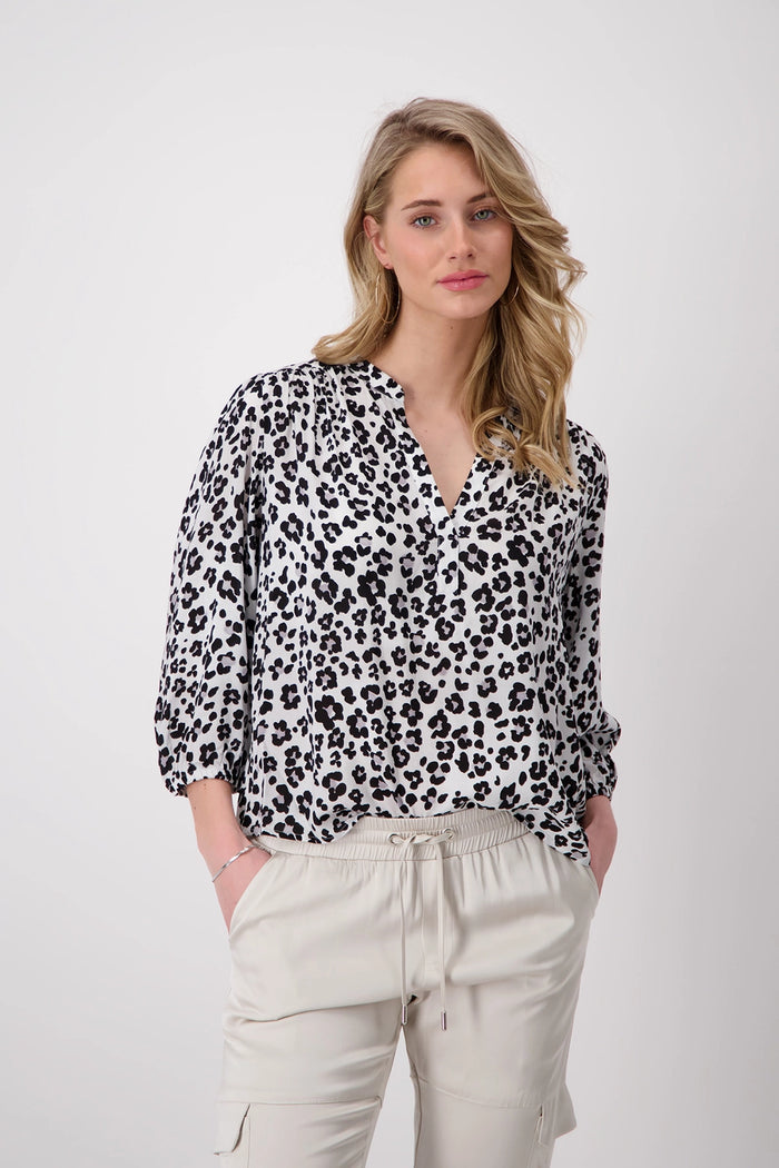 Monari Leopard Print Blouse M408841