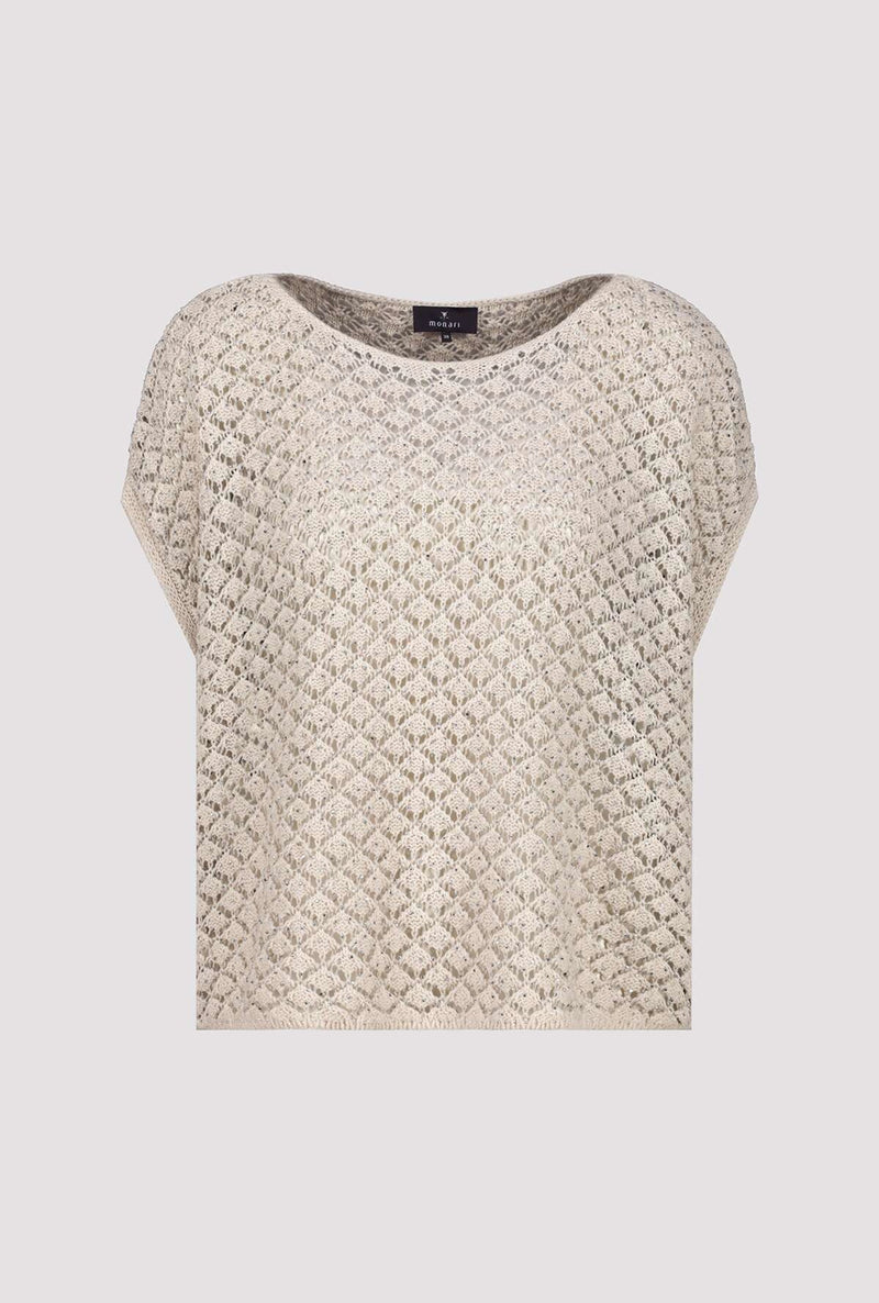 Monari Ajour Sweater in Light Sand M408902