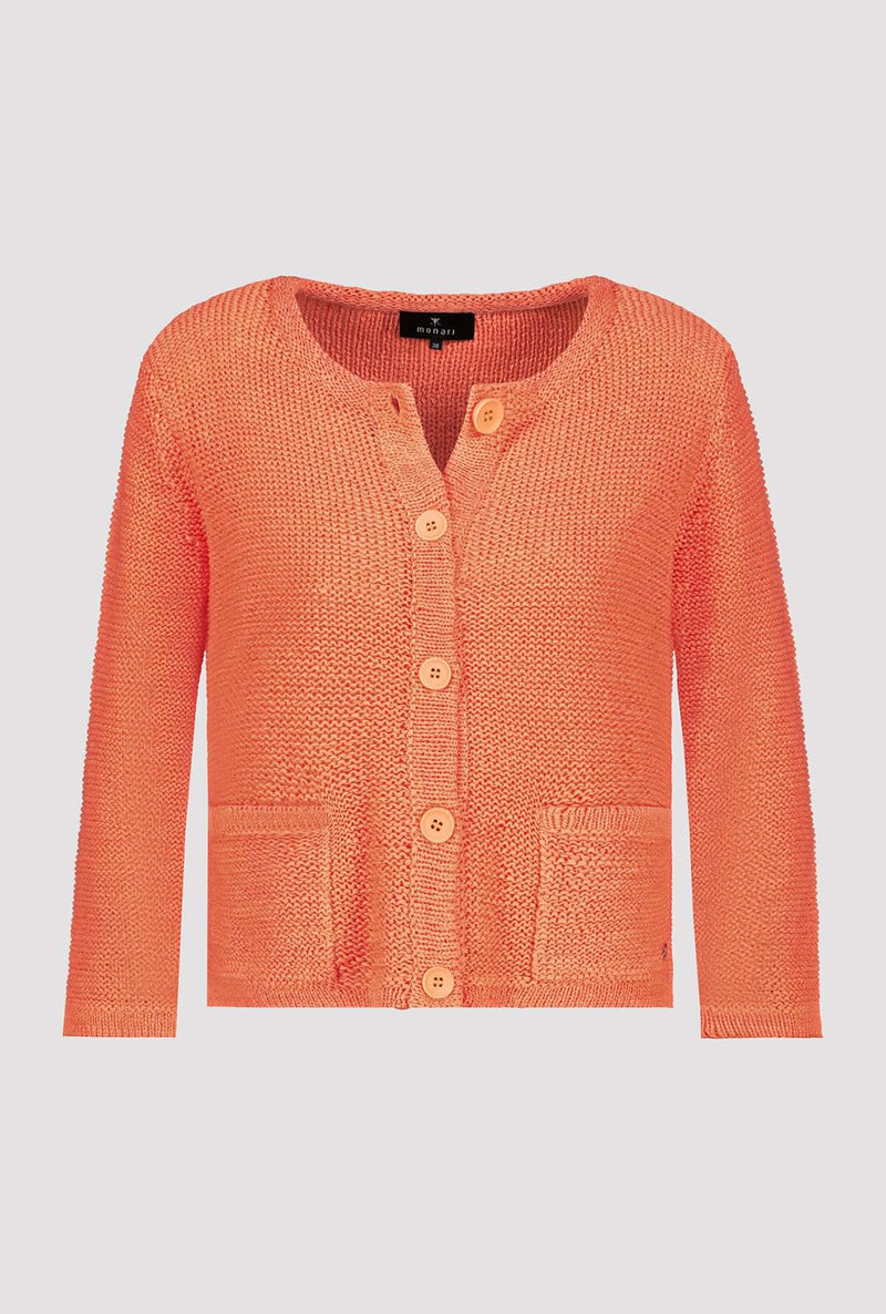 Monari Knit Jacket in Apricot M408927