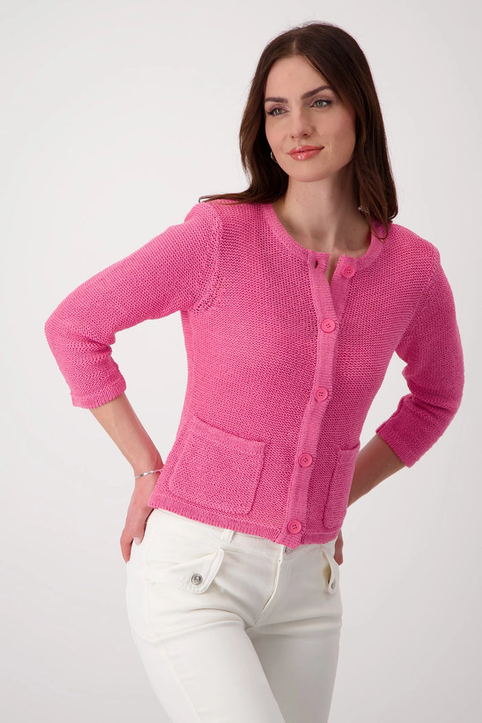 Monari Knit Jacket in Berry M408927