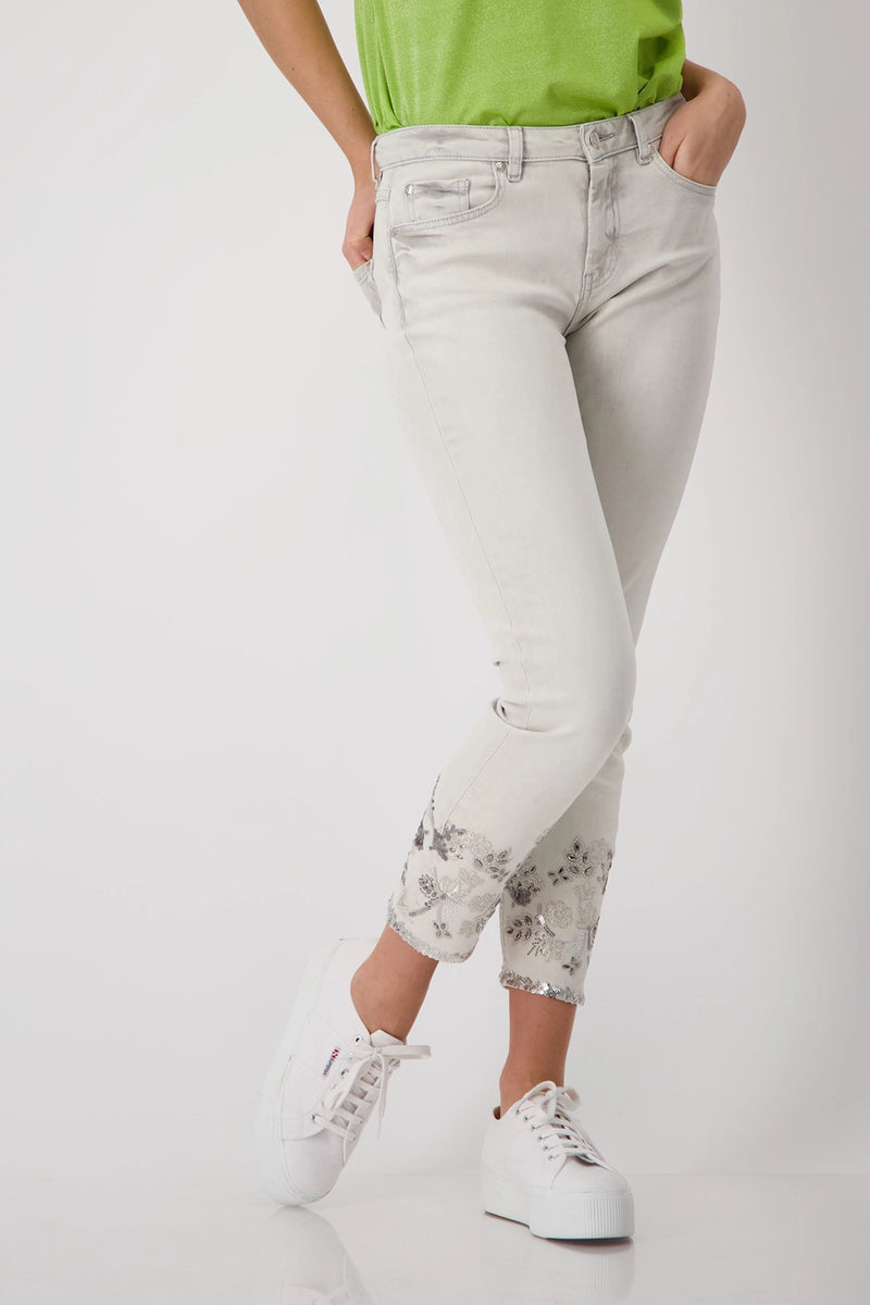 Monari Embroidered Jeans M408957