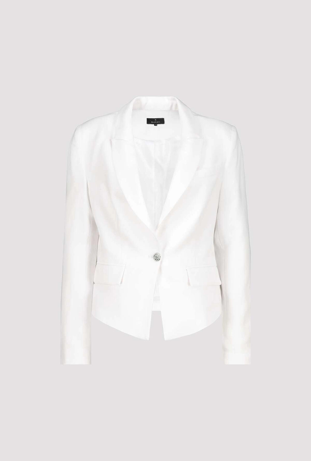 Monari Linen Blazer in White M408964