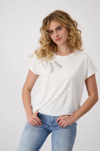 Monari T-shirt with Embellishment  409109