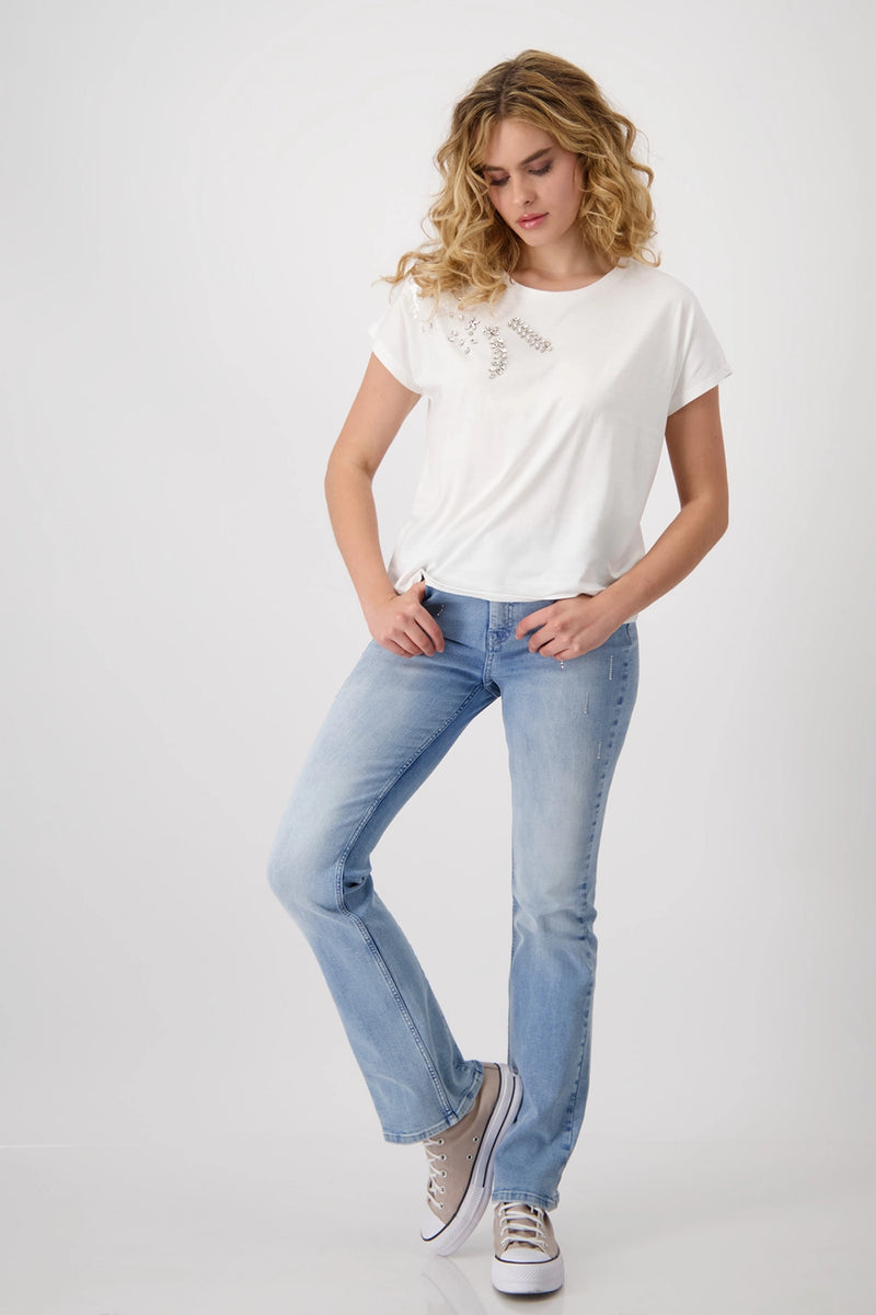 Monari T-shirt with Embellishment  409109