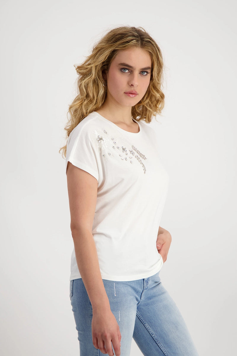 Monari T-shirt with Embellishment  409109