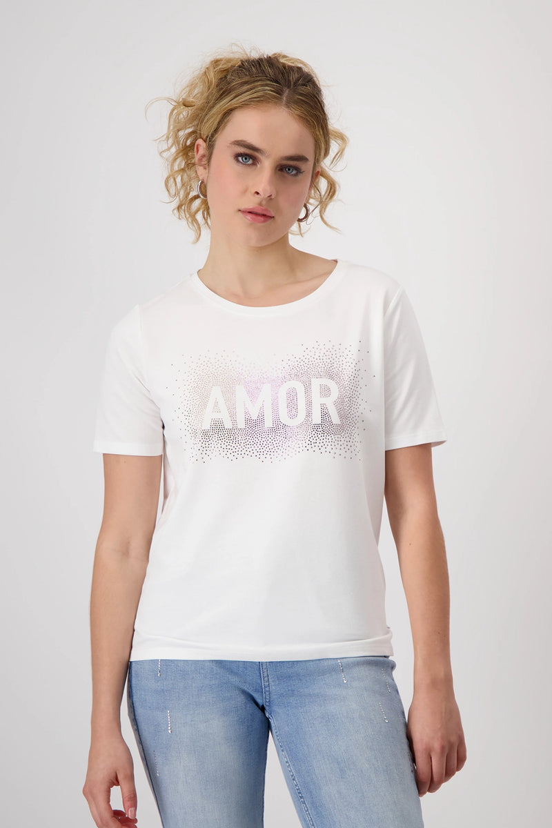 Monari T-shirt with Rhinestones 409116
