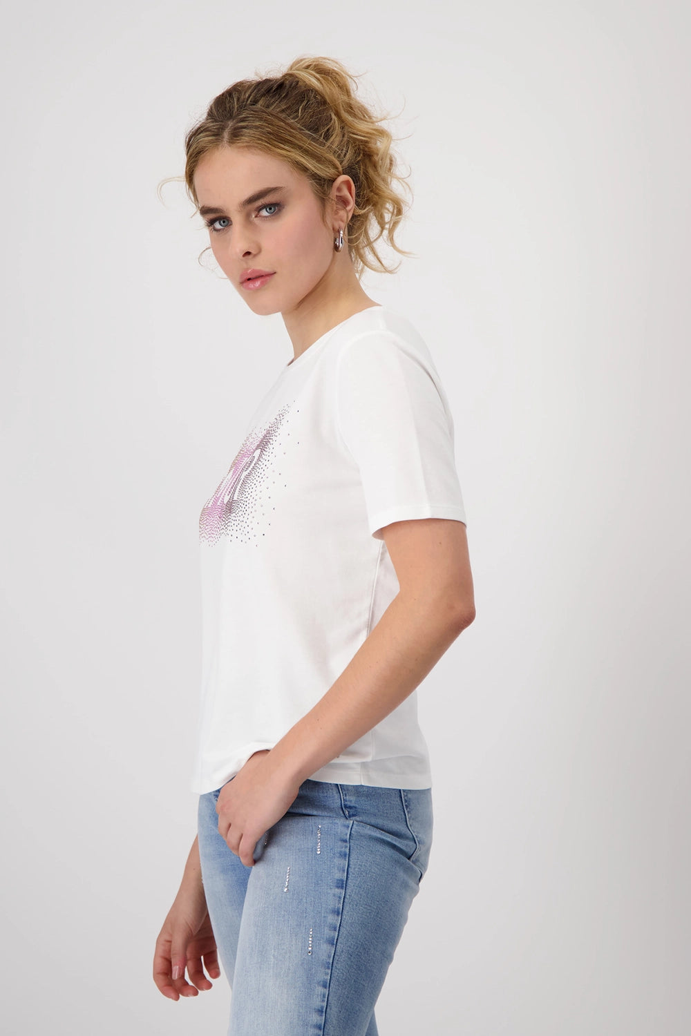 Monari T-shirt with Rhinestones 409116