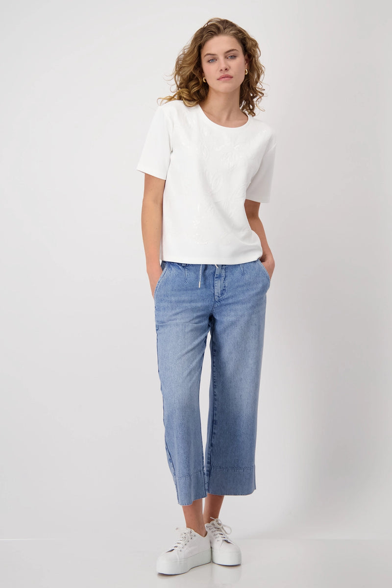 Monari Sweatshirt with Tone-on-tone Sequins 409198