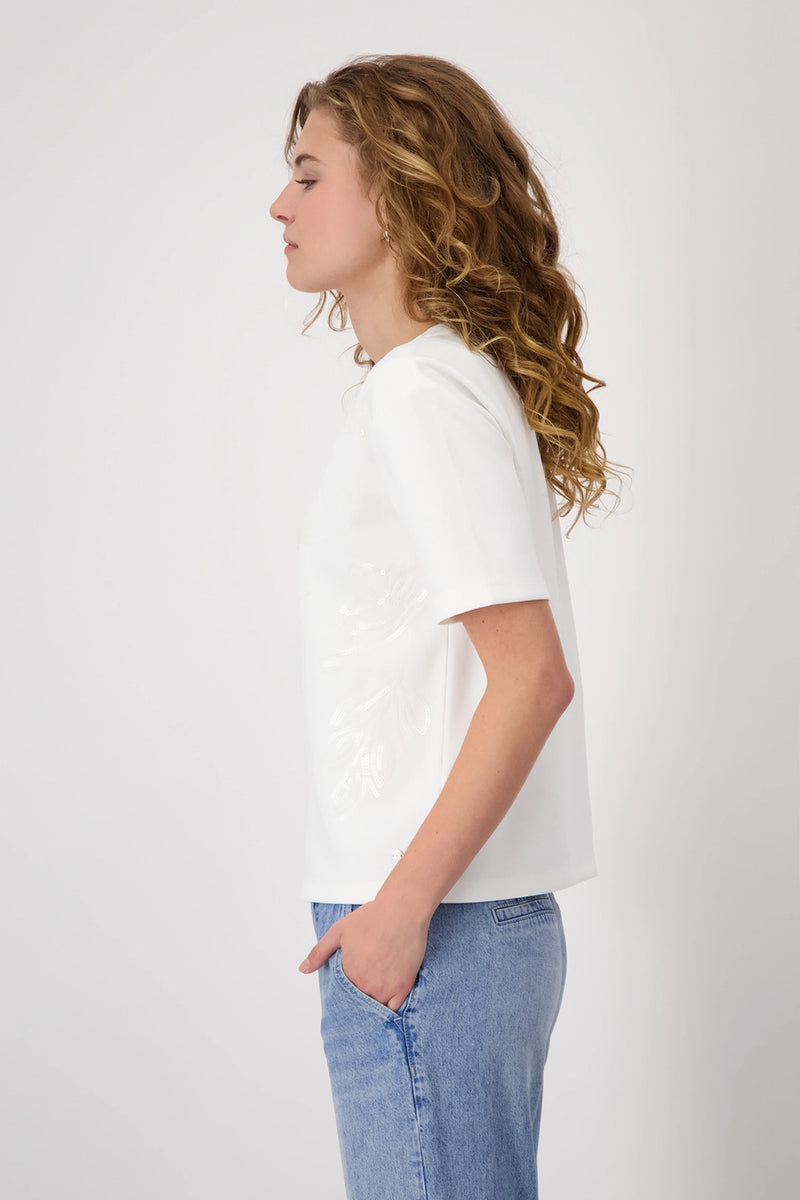 Monari Sweatshirt with Tone-on-tone Sequins 409198