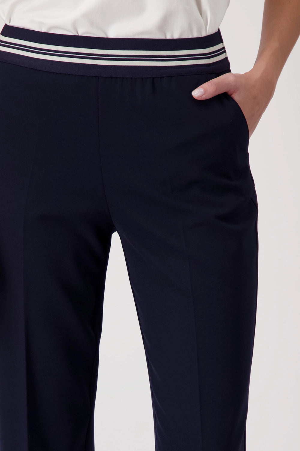 Monari Trousers with Elasticated Waistband  409205