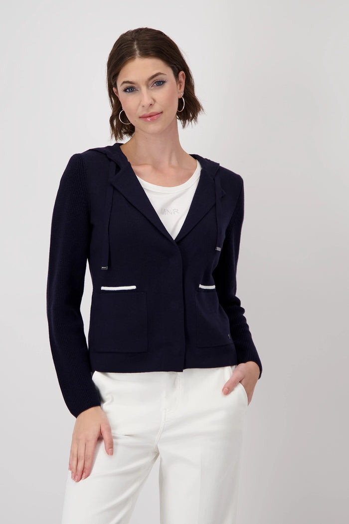 Monari Blazer with Knit Sleeves 409224