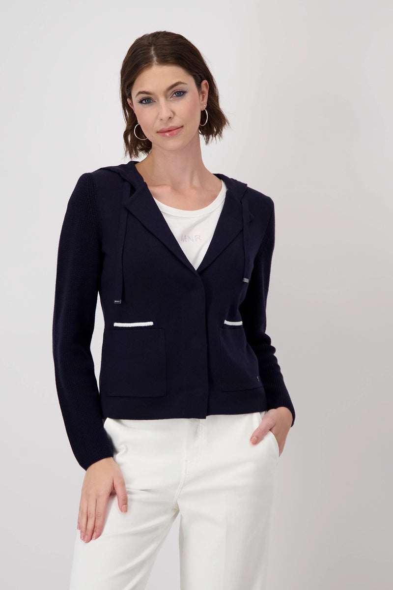 Monari Blazer with Knit Sleeves 409224