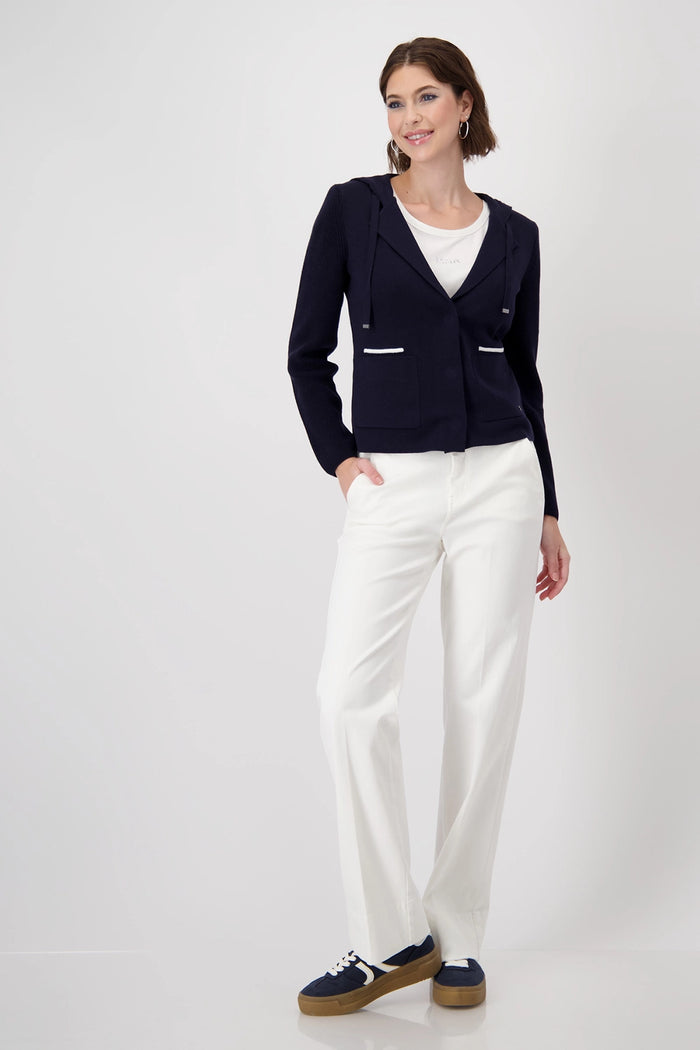 Monari Blazer with Knit Sleeves 409224