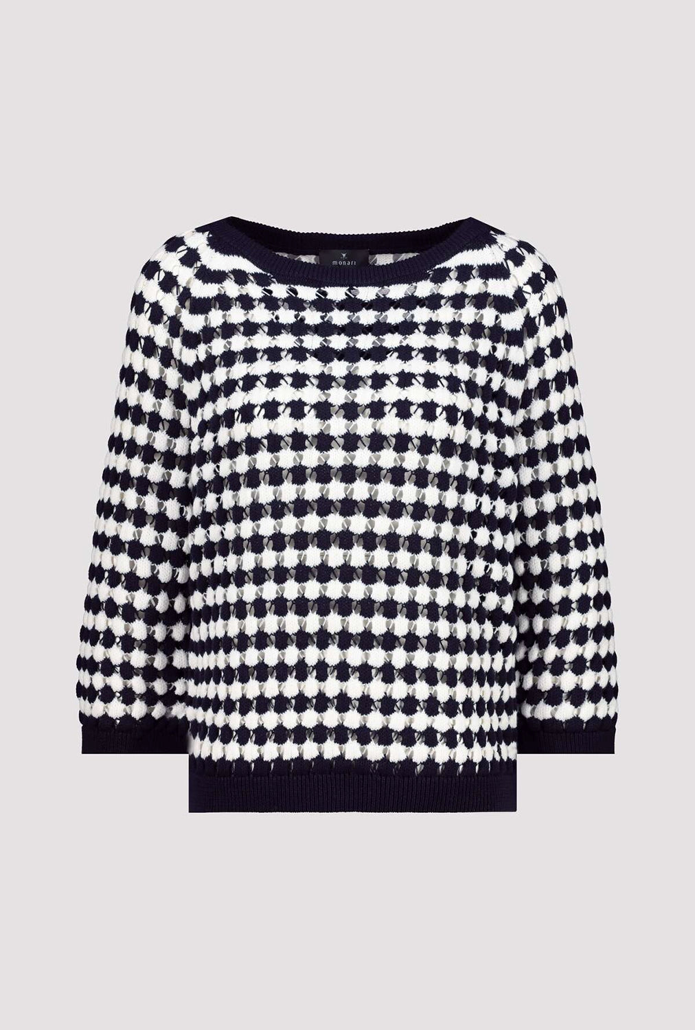 Monari Striped Ajour Jumper 409227