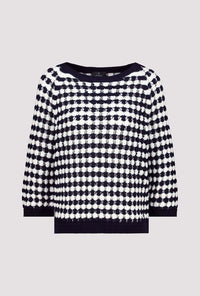 Monari Striped Ajour Jumper 409227